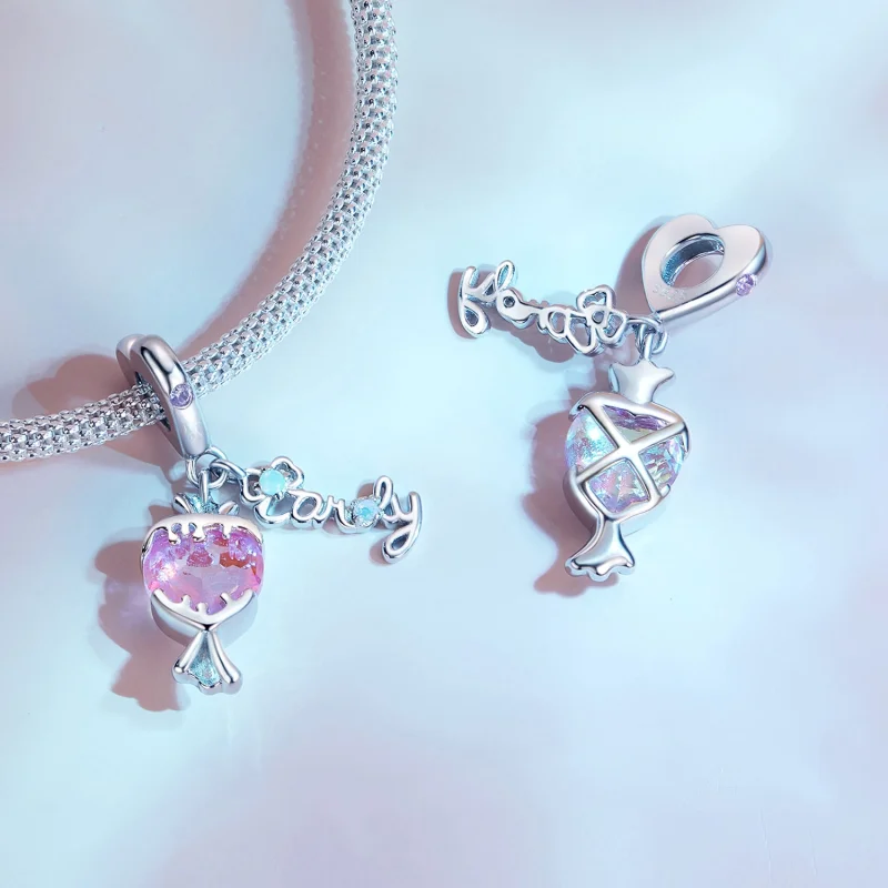 (Bild für) Pandora Style Pink Candy Anhänger - SCC2640 - Ansicht 3
