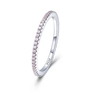 (Bild für) Pandora Style Pink Diamond Ring - SCR066-J