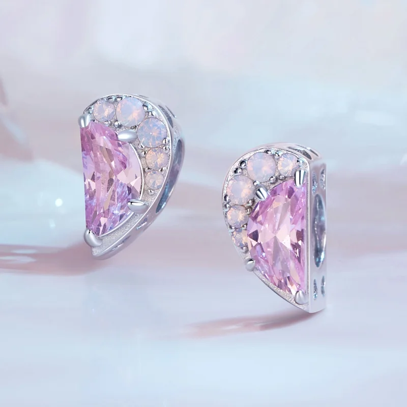 (Bild für) Pandora Style Pink Sisters Heart Charm - SCC2641 - Ansicht 6