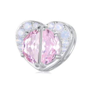(Bild für) Pandora Style Pink Sisters Heart Charm - SCC2641