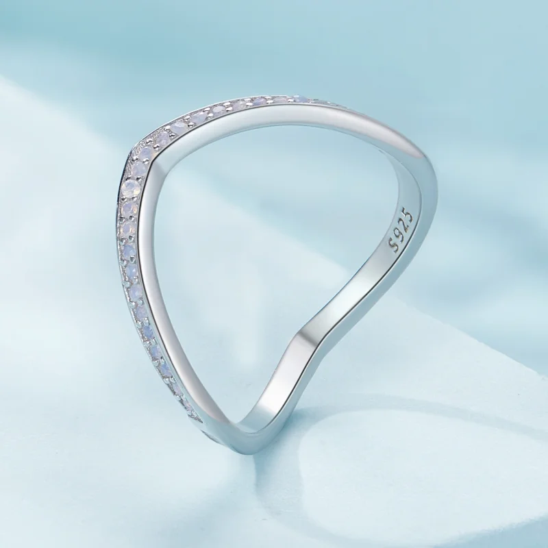 (Bild für) Pandora Style Pink Wish Bone Ring - SCR945-PK - Ansicht 2
