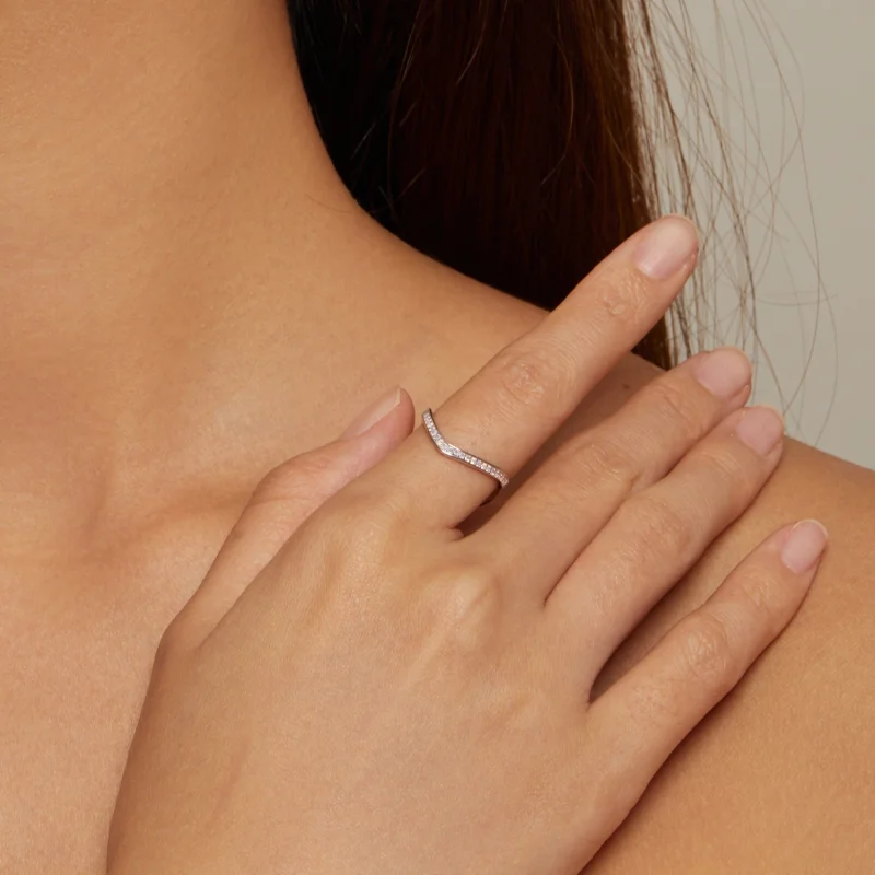 (Bild für) Pandora Style Pink Wish Bone Ring - SCR945-PK - Ansicht 4