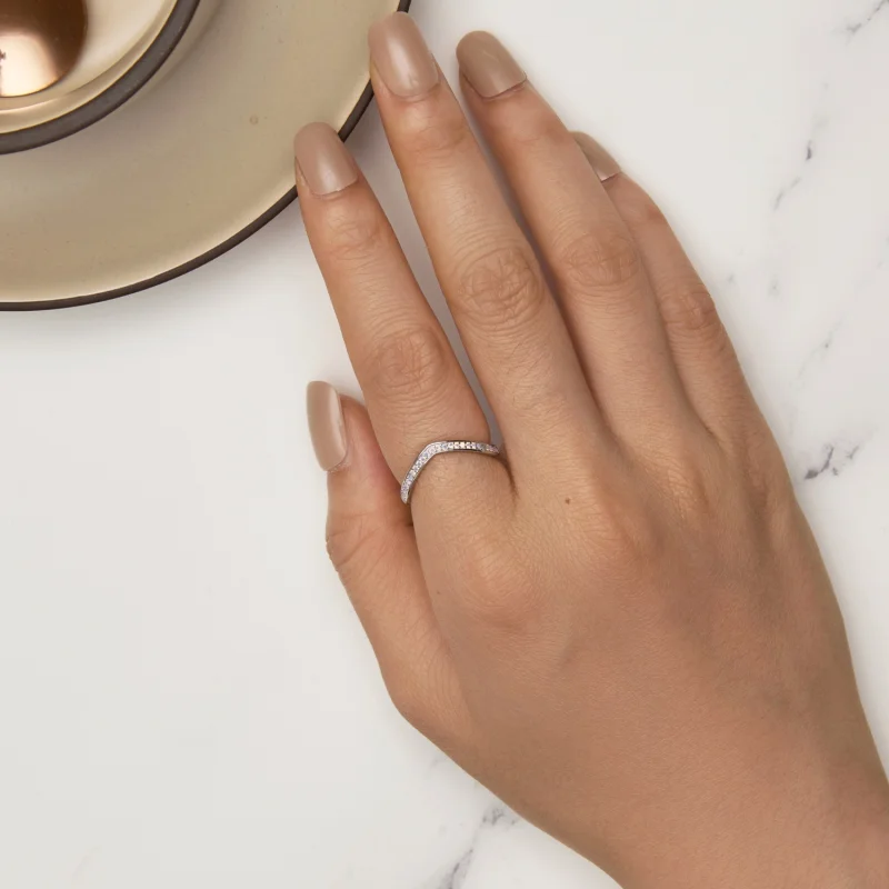 (Bild für) Pandora Style Pink Wish Bone Ring - SCR945-PK - Ansicht 5