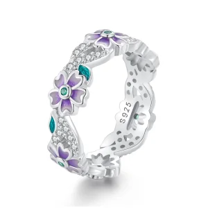 (Bild für) Pandora Style Purple Garland Ring - BSR492