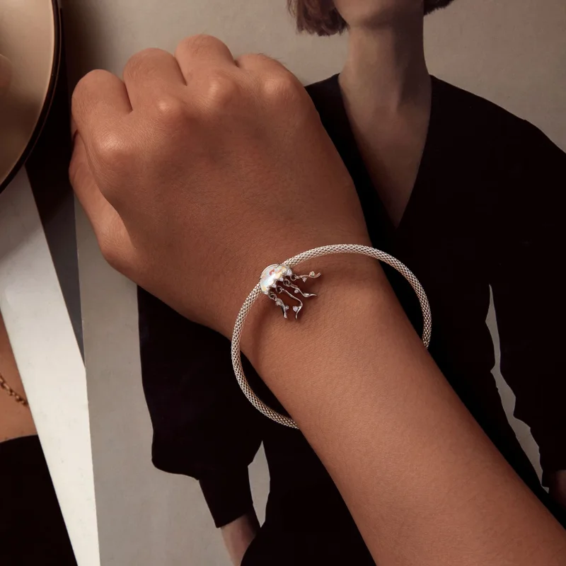 (Bild für) Pandora Style Quallen-Anhänger - BSC915 - Ansicht 5