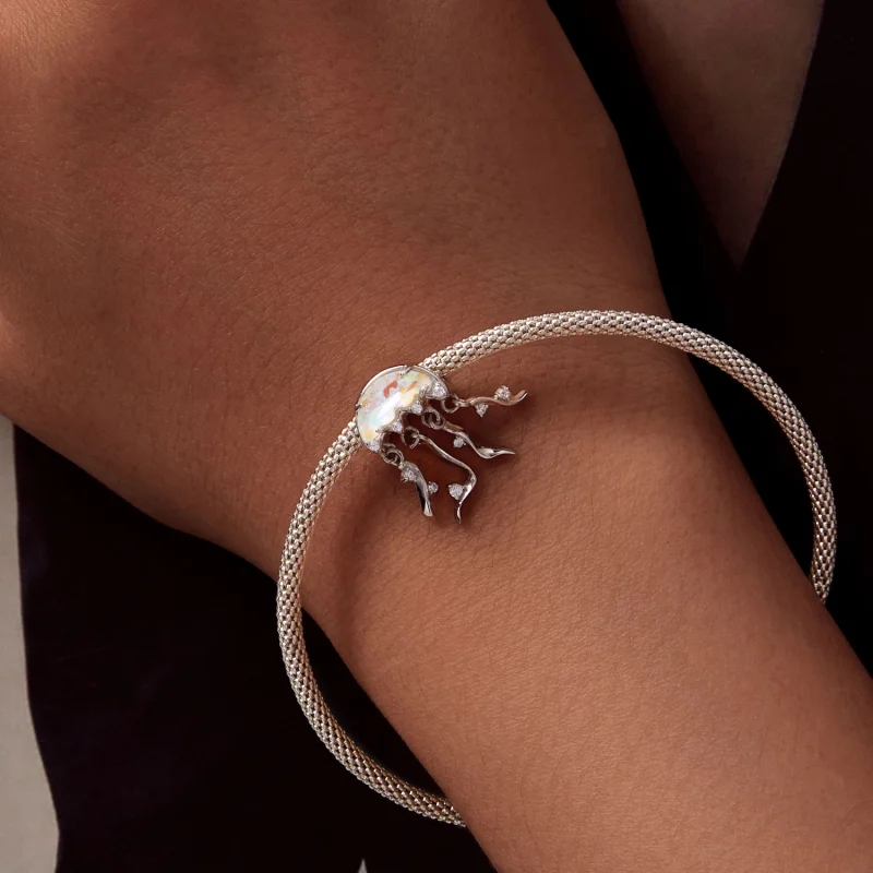 (Bild für) Pandora Style Quallen-Anhänger - BSC915 - Ansicht 6