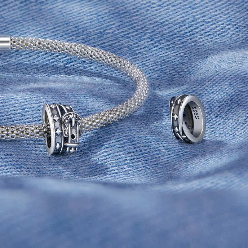 (Bild für) Pandora Style Retro Belt Charm - SCC2568 - Ansicht 4