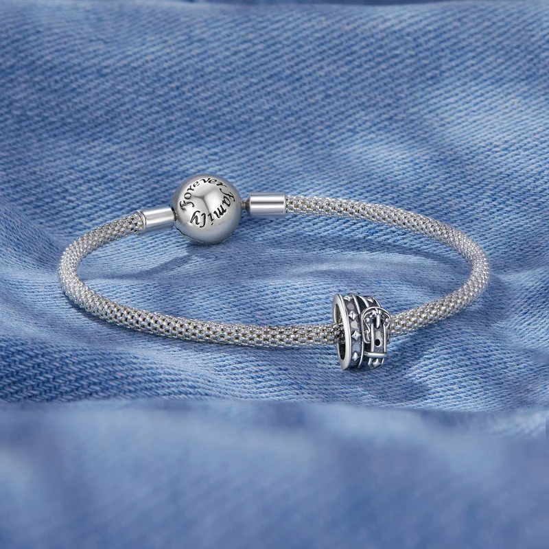 (Bild für) Pandora Style Retro Belt Charm - SCC2568 - Ansicht 5