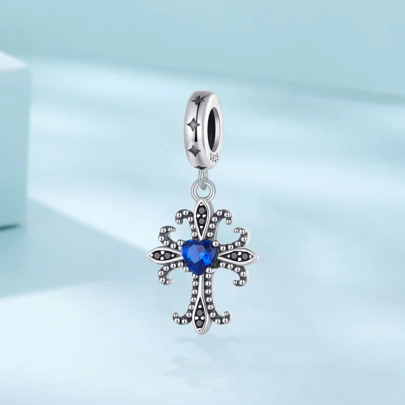 (Bild für) Pandora Style Retro Cross Anhänger - SCC2643 - Ansicht 2
