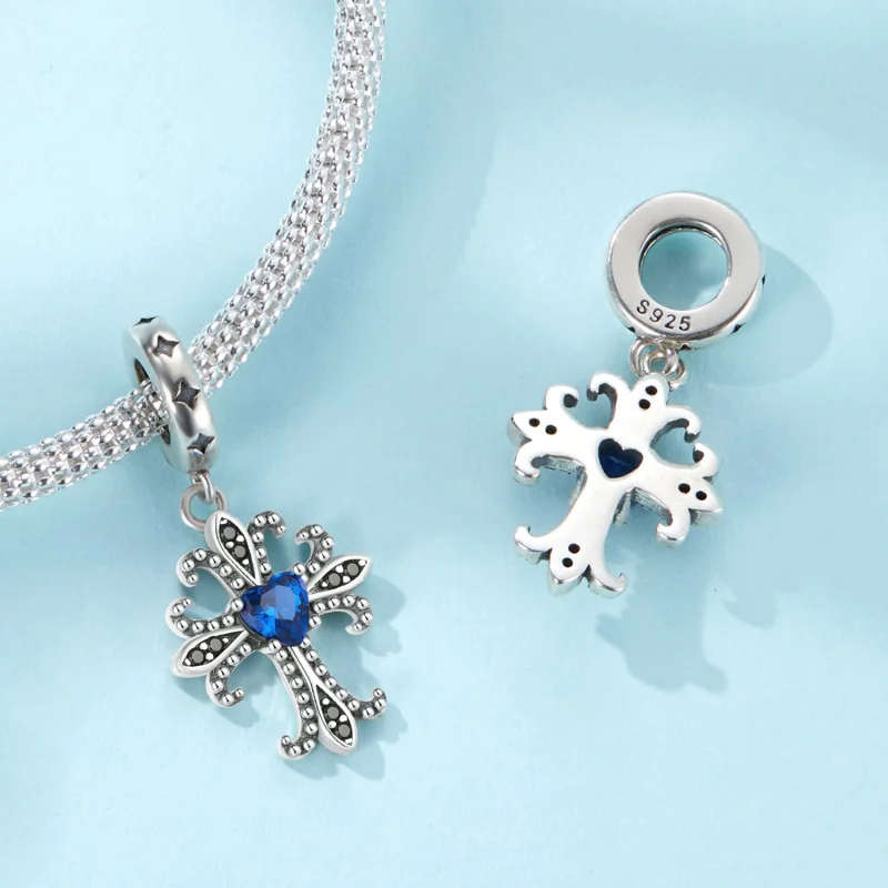 (Bild für) Pandora Style Retro Cross Anhänger - SCC2643 - Ansicht 4