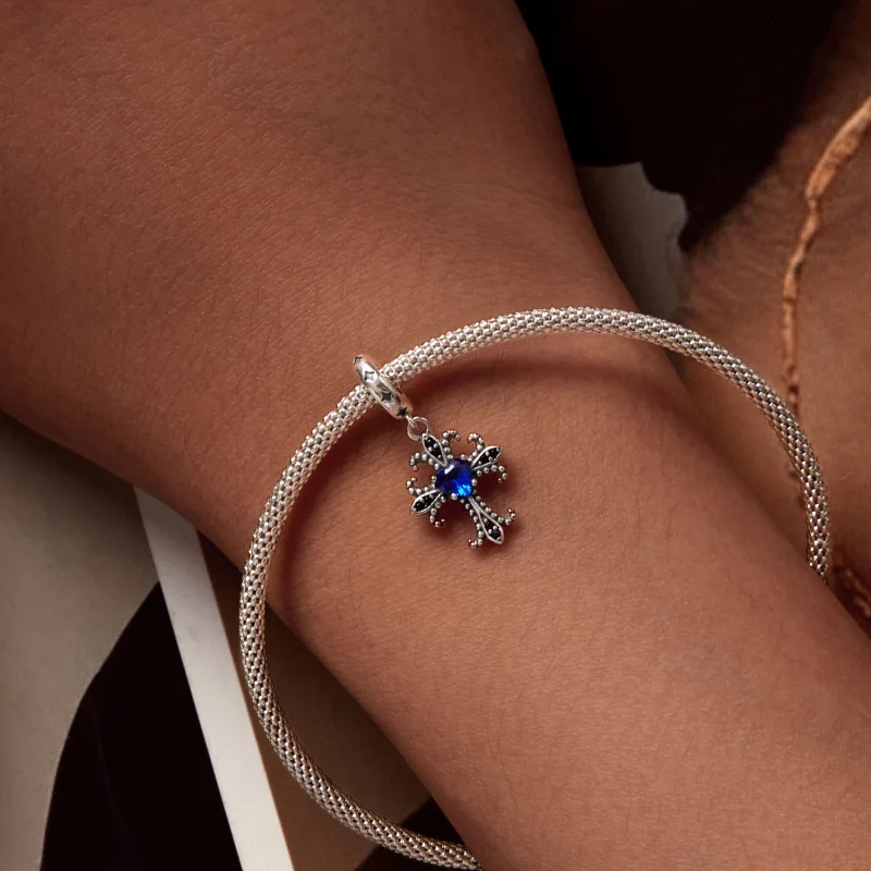 (Bild für) Pandora Style Retro Cross Anhänger - SCC2643 - Ansicht 6
