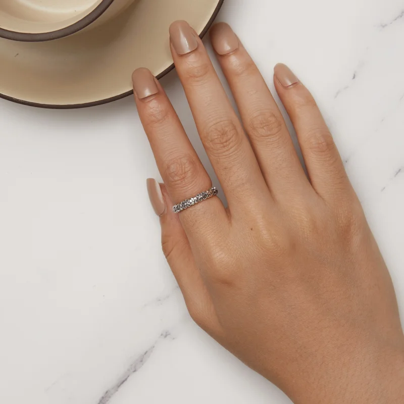 (Bild für) Pandora Style Retro Pattern Ring - SCR958 - Ansicht 5