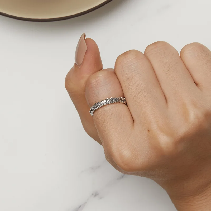 (Bild für) Pandora Style Retro Pattern Ring - SCR958 - Ansicht 6