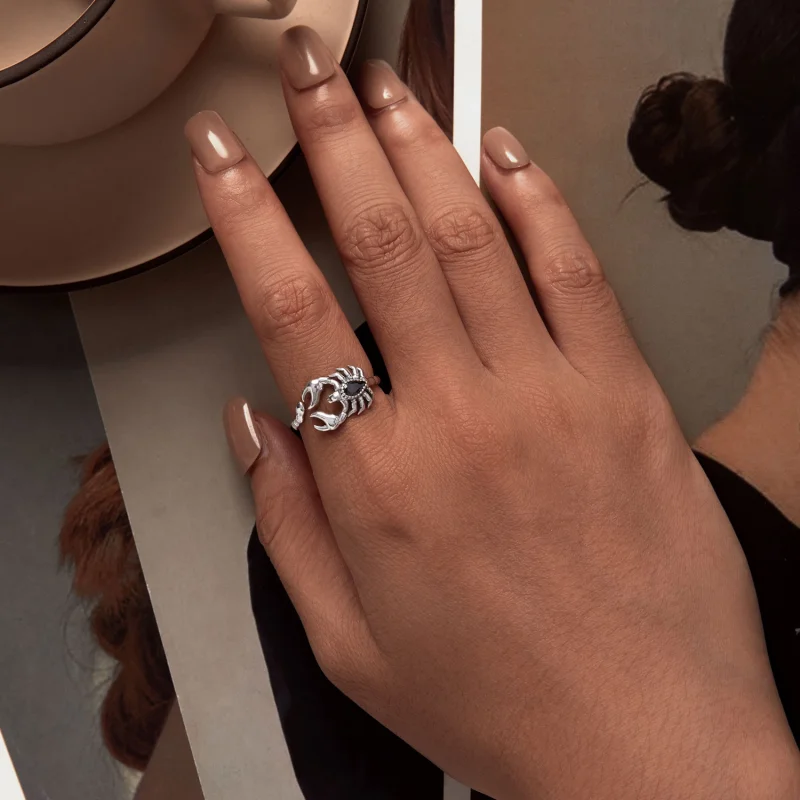 (Bild für) Pandora Style Retro Skorpion Offener Ring - SCR974-E - Ansicht 5