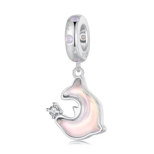 (Bild für) Pandora Style Rosa Delfin-Anhänger - SCC2639