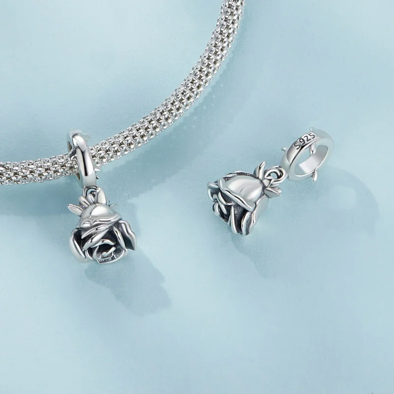 (Bild für) Pandora Style Rose Dangle - SCX142 - Ansicht 5