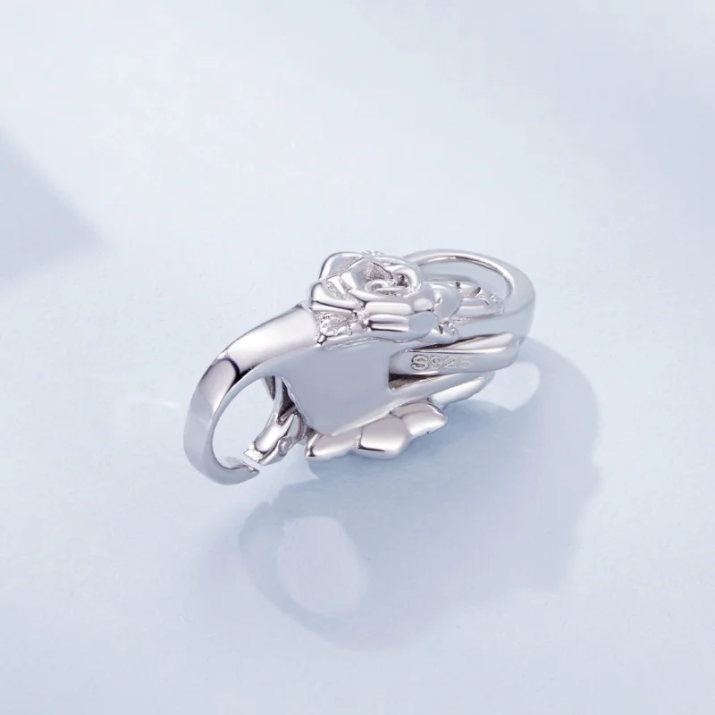(Bild für) Pandora Style Rose Doppelter Karabiner-Verschluss - BSP024 - Ansicht 3