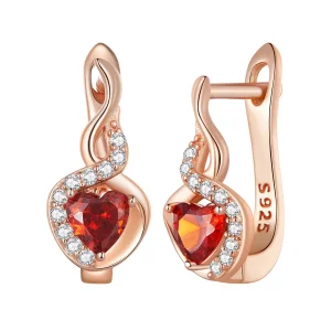 (Bild für) Pandora Style Rose Gold Love Bond Reif Ohrringe - BSE815