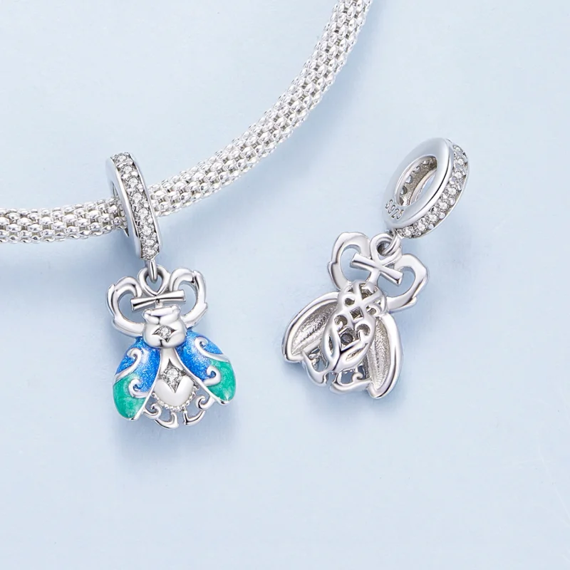(Bild für) Pandora Style Scarab Anhänger - BSC881 - Ansicht 4