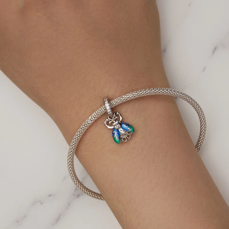 (Bild für) Pandora Style Scarab Anhänger - BSC881 - Ansicht 6