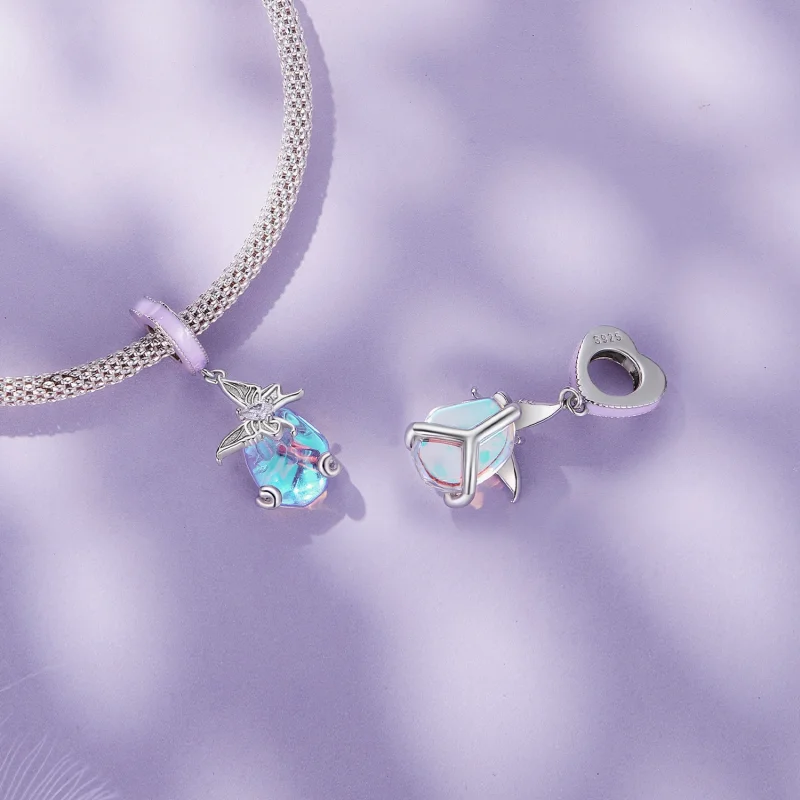 (Bild für) Pandora Style Schmetterling-Anhänger - SCC2546 - Ansicht 4