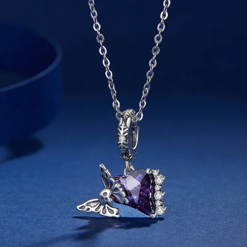 (Bild für) Pandora Style Schmetterling mit Totenkopf aus Silikon - BSC912 - Ansicht 3
