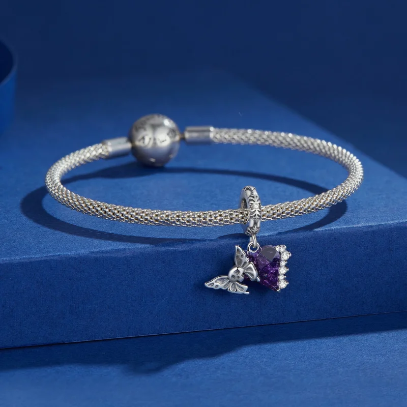 (Bild für) Pandora Style Schmetterling mit Totenkopf aus Silikon - BSC912 - Ansicht 4