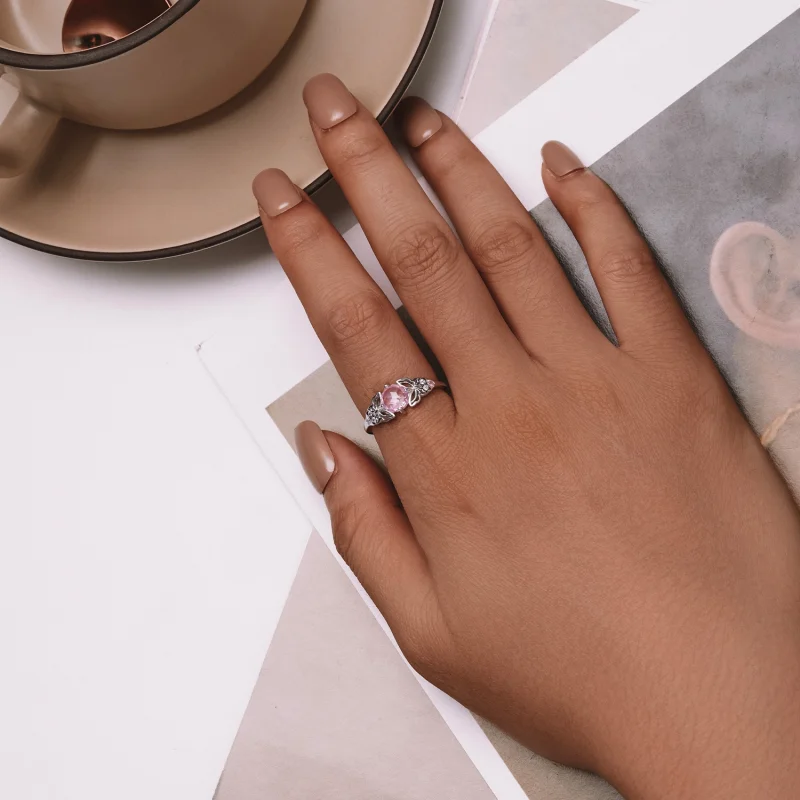 (Bild für) Pandora Style Schmetterlingsring - BSR478 - Ansicht 4