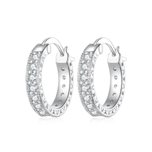 (Bild für) Pandora Style Shine Hoop Ohrringe - BSE868