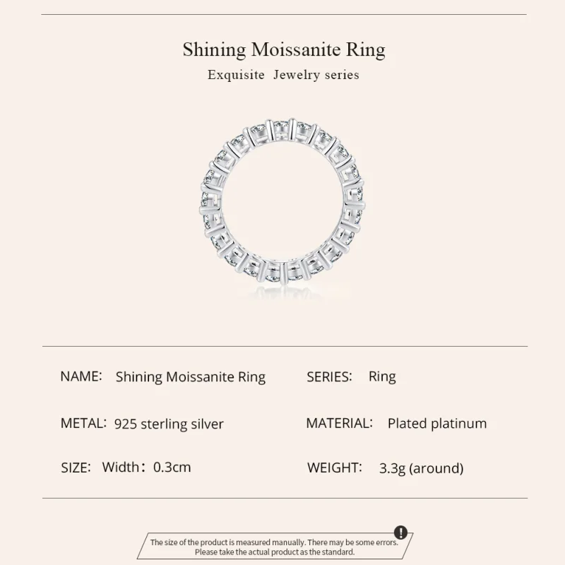 (Bild für) Pandora Style Shining Moissanite Ring (Ein Zertifikat) - MSR020 - Ansicht 2