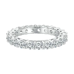 (Bild für) Pandora Style Shining Moissanite Ring (Ein Zertifikat) - MSR020