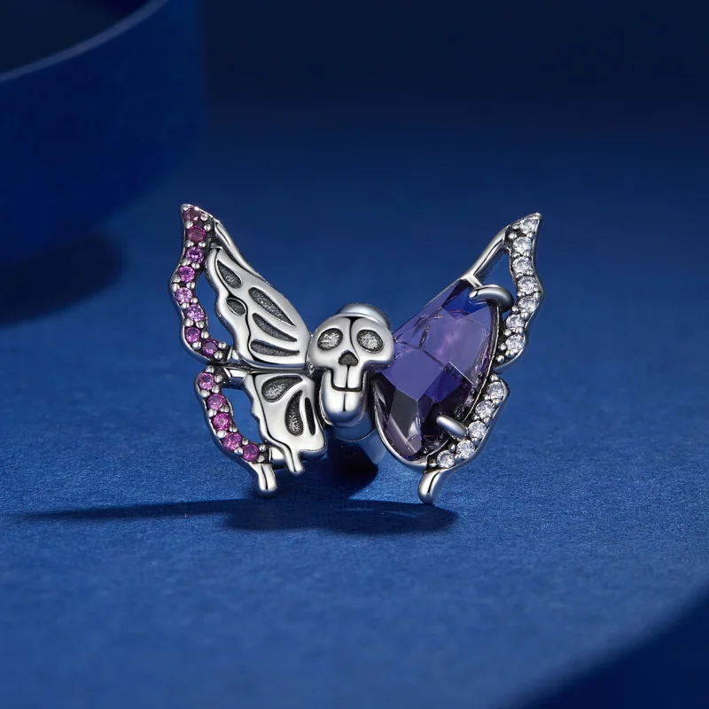 (Bild für) Pandora Style Skeleton Butterfly Charm - BSC911 - Ansicht 2