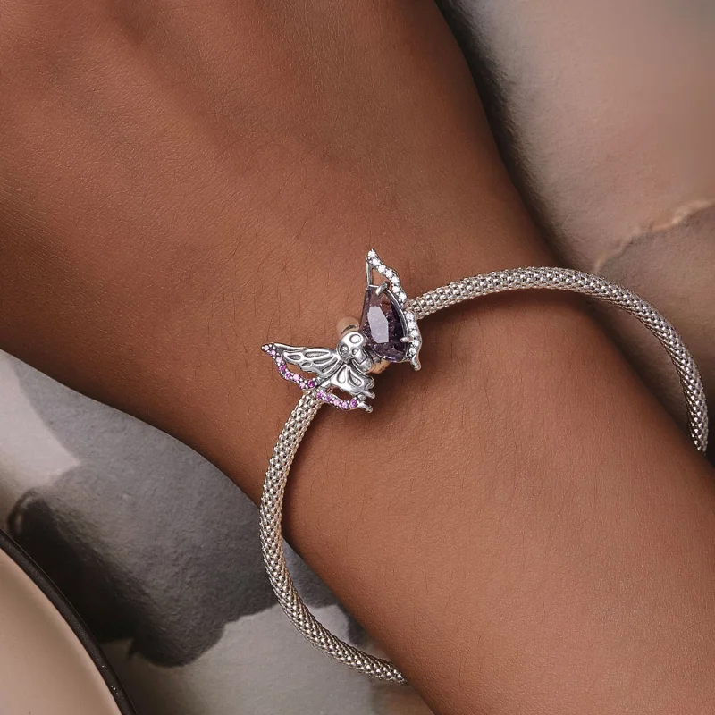 (Bild für) Pandora Style Skeleton Butterfly Charm - BSC911 - Ansicht 7