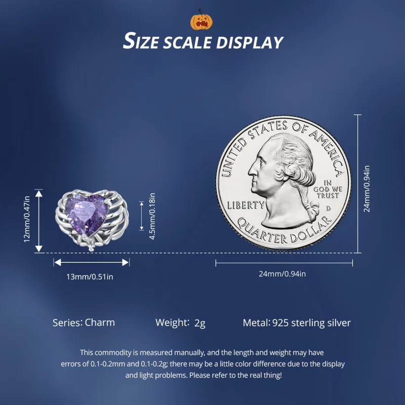 (Bild für) Pandora Style Skeleton Heart Charm - BSC910 - Ansicht 7