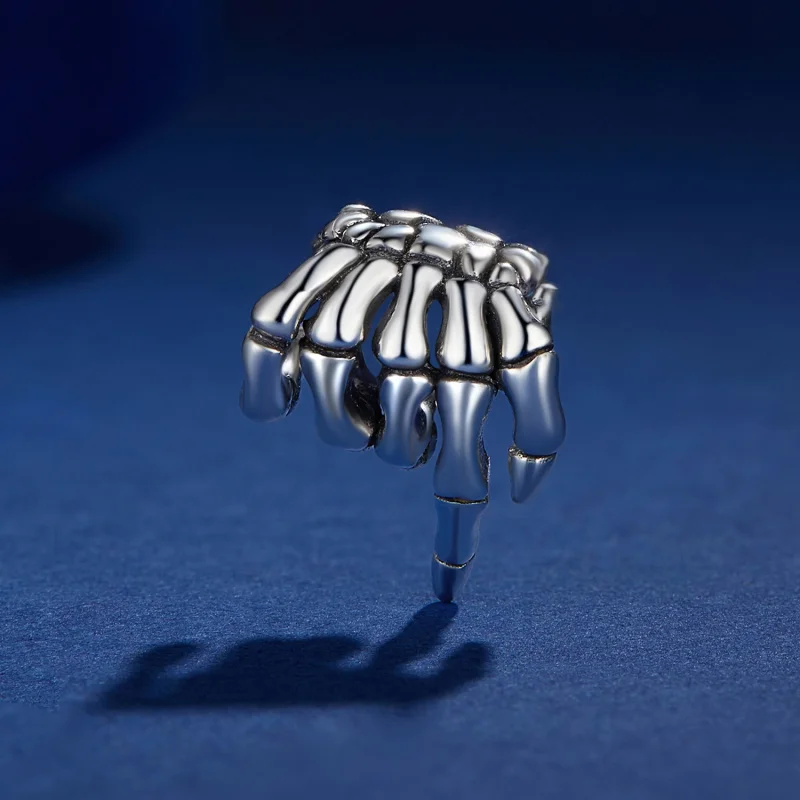 (Bild für) Pandora Style Skeletthand-Anhänger - BSC909 - Ansicht 2