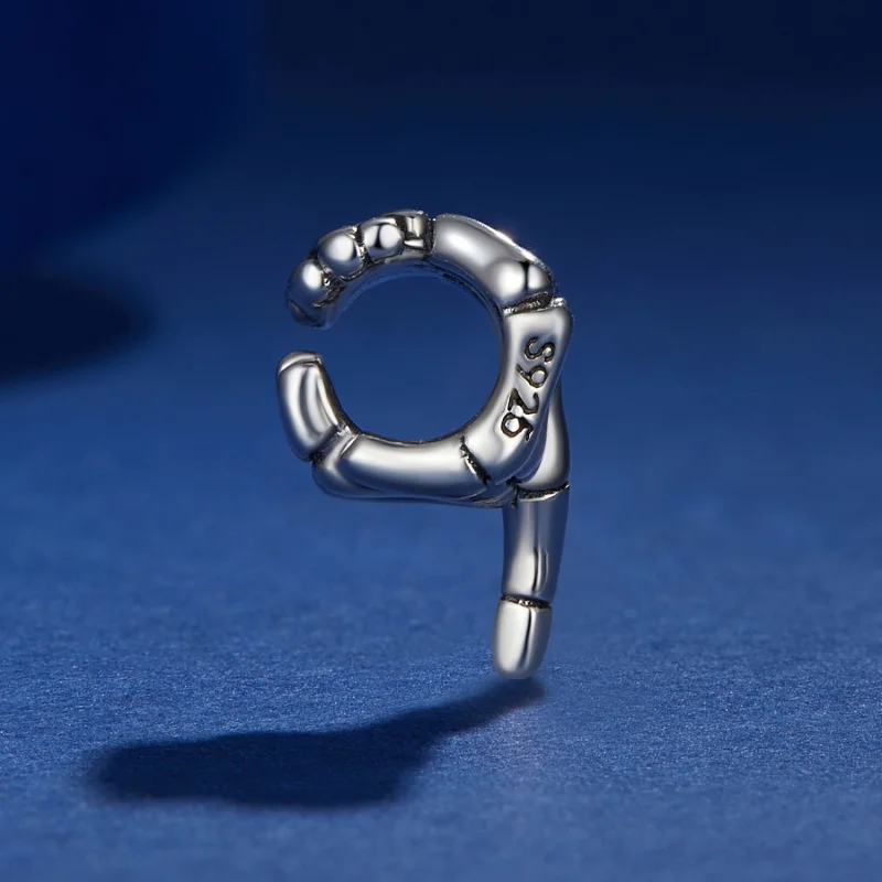 (Bild für) Pandora Style Skeletthand-Anhänger - BSC909 - Ansicht 3