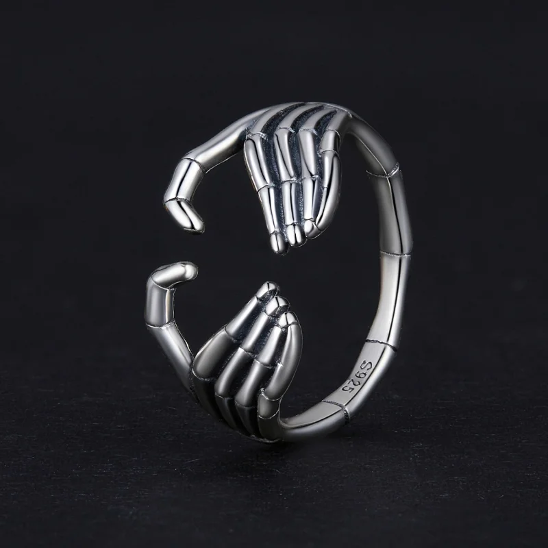 (Bild für) Pandora Style Skeletthand Offener Ring - SCR971-E - Ansicht 2