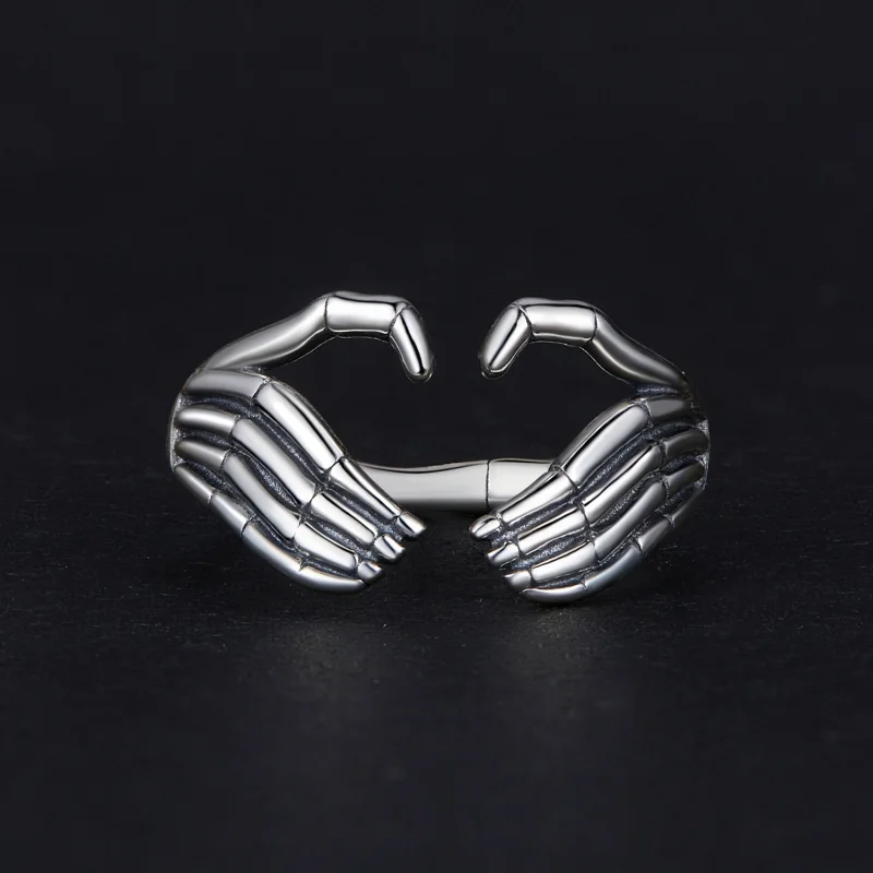 (Bild für) Pandora Style Skeletthand Offener Ring - SCR971-E - Ansicht 3