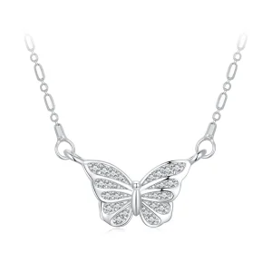 (Bild für) Pandora Style Smart Butterfly Halskette - BSN352
