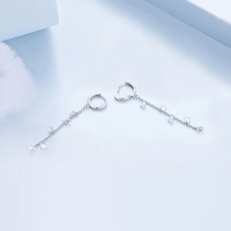 (Bild für) Pandora Style Smart Quasten Creolen - BSE898 - Ansicht 4