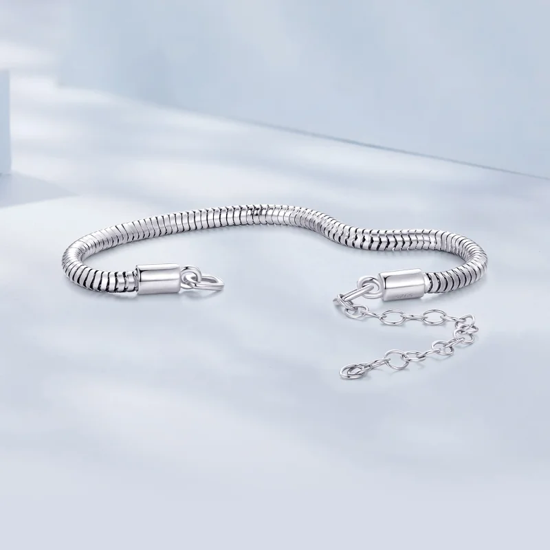 (Bild für) Pandora Style Snake Bone Chain Armband - BSB150 - Ansicht 2