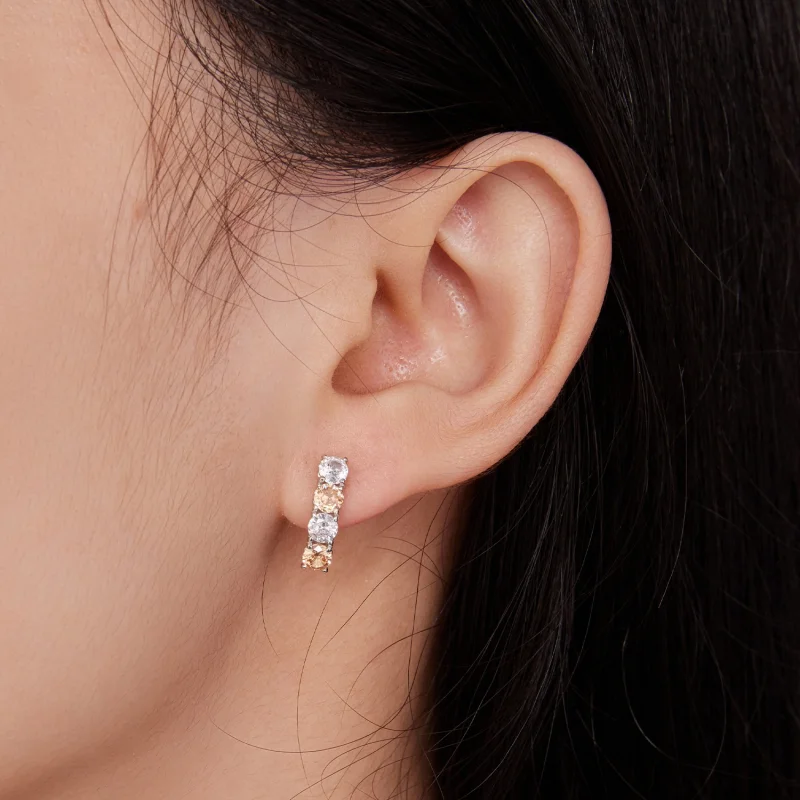 (Bild für) Pandora Style Snake Hoop Earrings - BSE792 - Ansicht 8