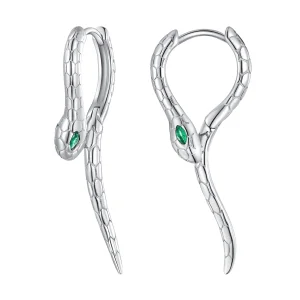 (Bild für) Pandora Style Snake Hoop Earrings - BSE792