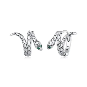 (Bild für) Pandora Style Snake Hoop Earrings - BSE883