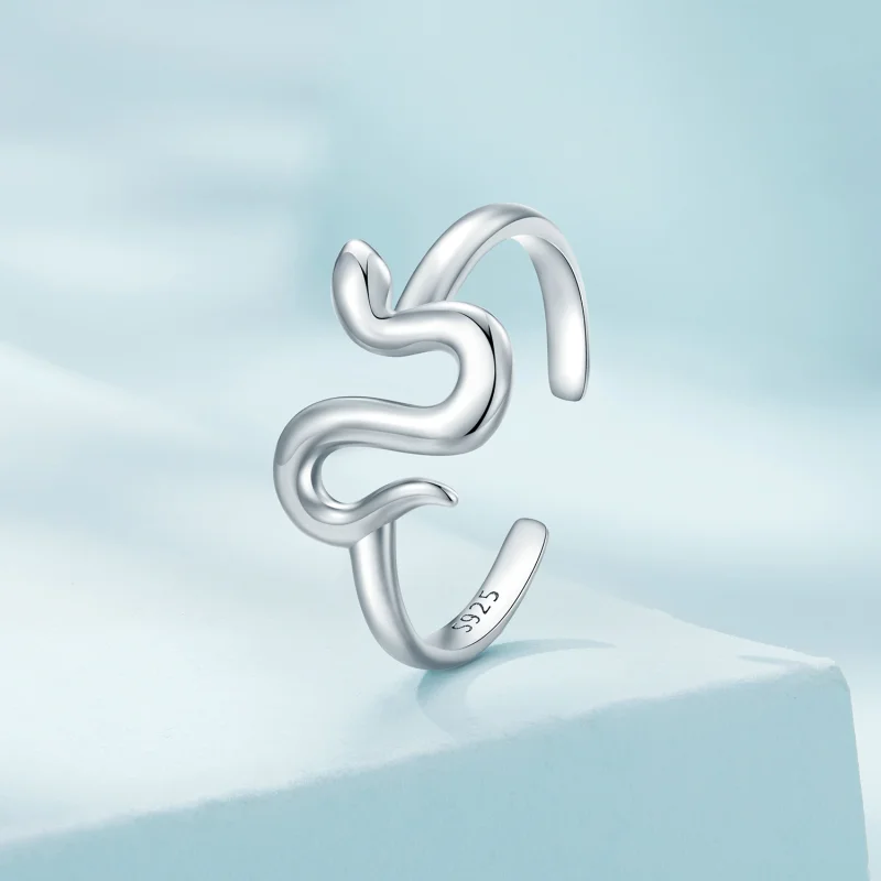 (Bild für) Pandora Style Snake Open Ring - SCR926 - Ansicht 2