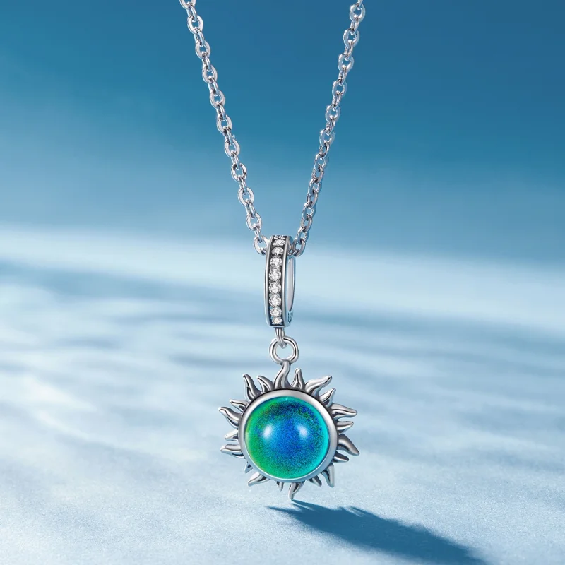 (Bild für) Pandora Style Sonne Stimmungsstein Anhänger - SCC2005-CF - Ansicht 3