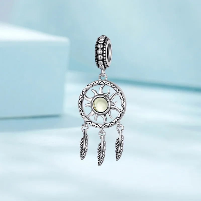 (Bild für) Pandora Style Sonnen-Traumfänger-Anhänger - SCC2593 - Ansicht 2
