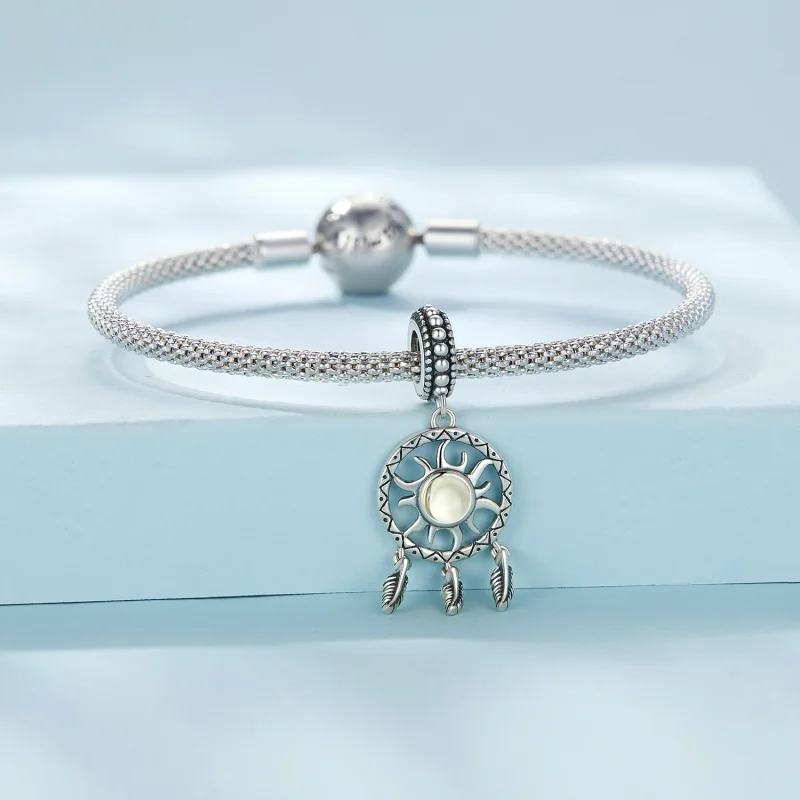 (Bild für) Pandora Style Sonnen-Traumfänger-Anhänger - SCC2593 - Ansicht 3