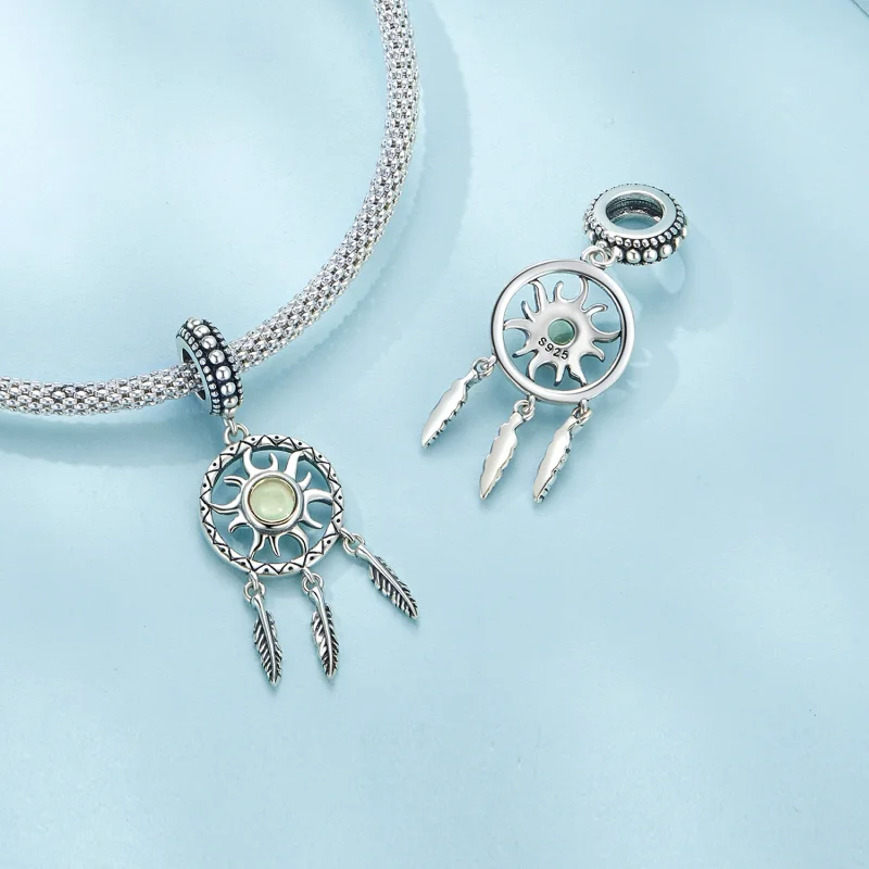 (Bild für) Pandora Style Sonnen-Traumfänger-Anhänger - SCC2593 - Ansicht 4