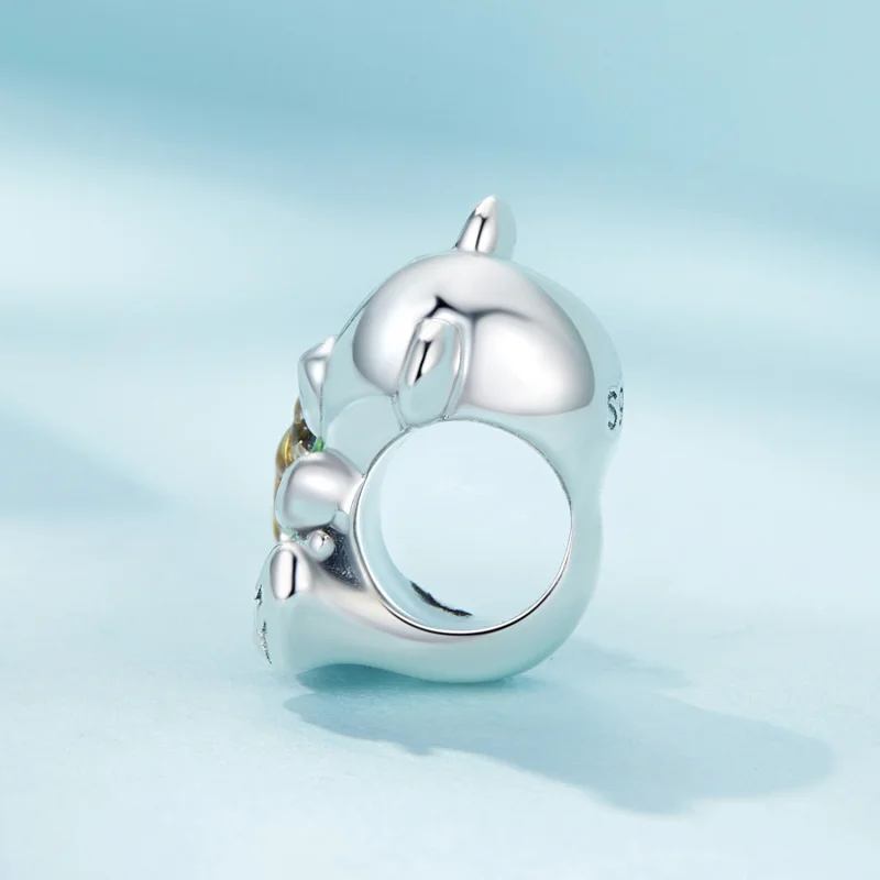(Bild für) Pandora Style Sonnenblumen- und Bär-Anhänger - SCC2560 - Ansicht 3